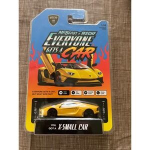 MrBeast MSCHF Everyone Gets A Car X-Small Toy Car Lamborghini Collectible Yellow